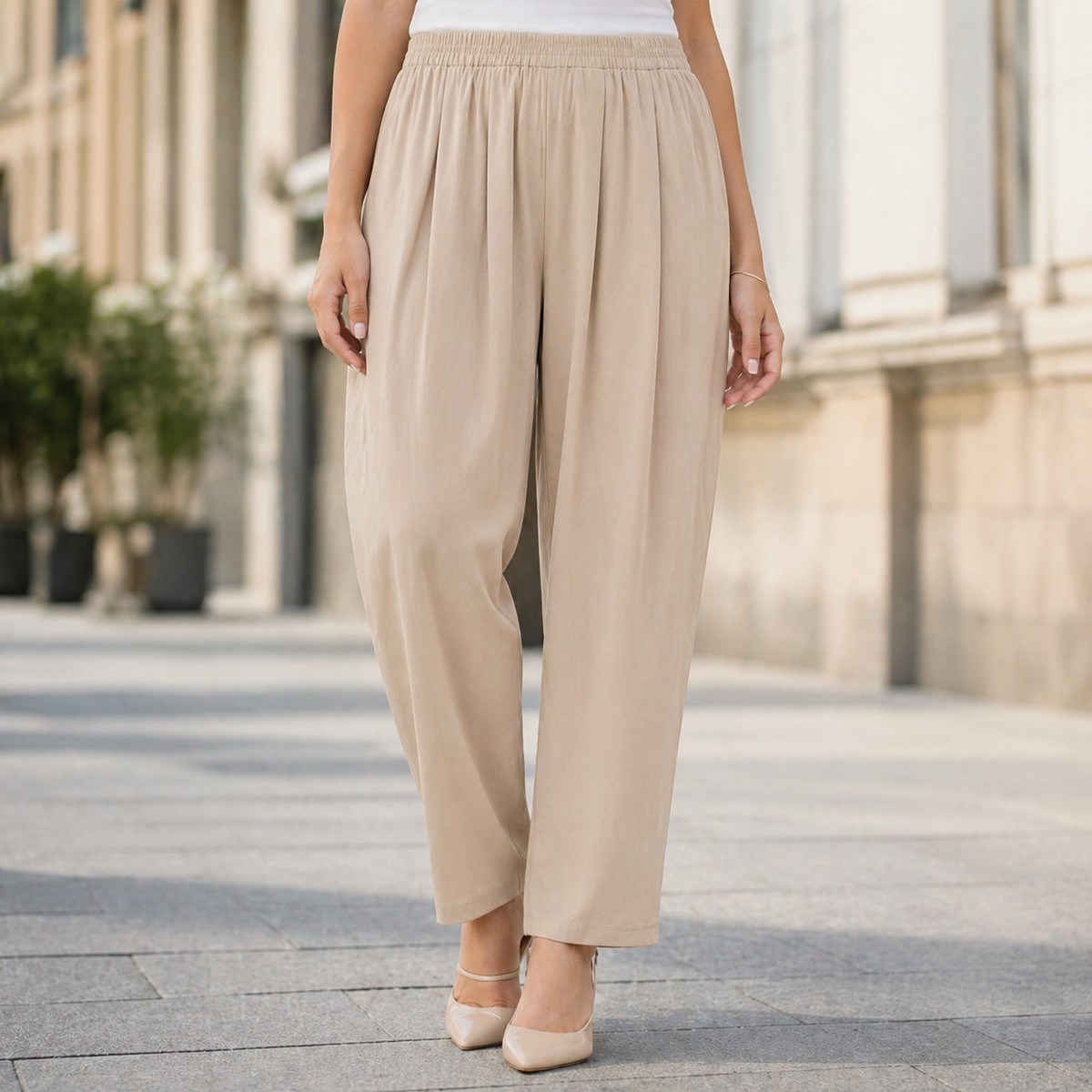 Ladies Casual Pant Free Size