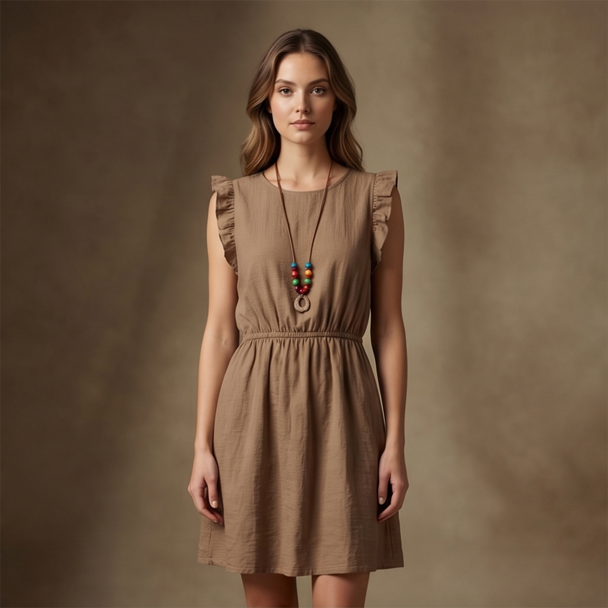 Women's Ruffle Sleeve Dress