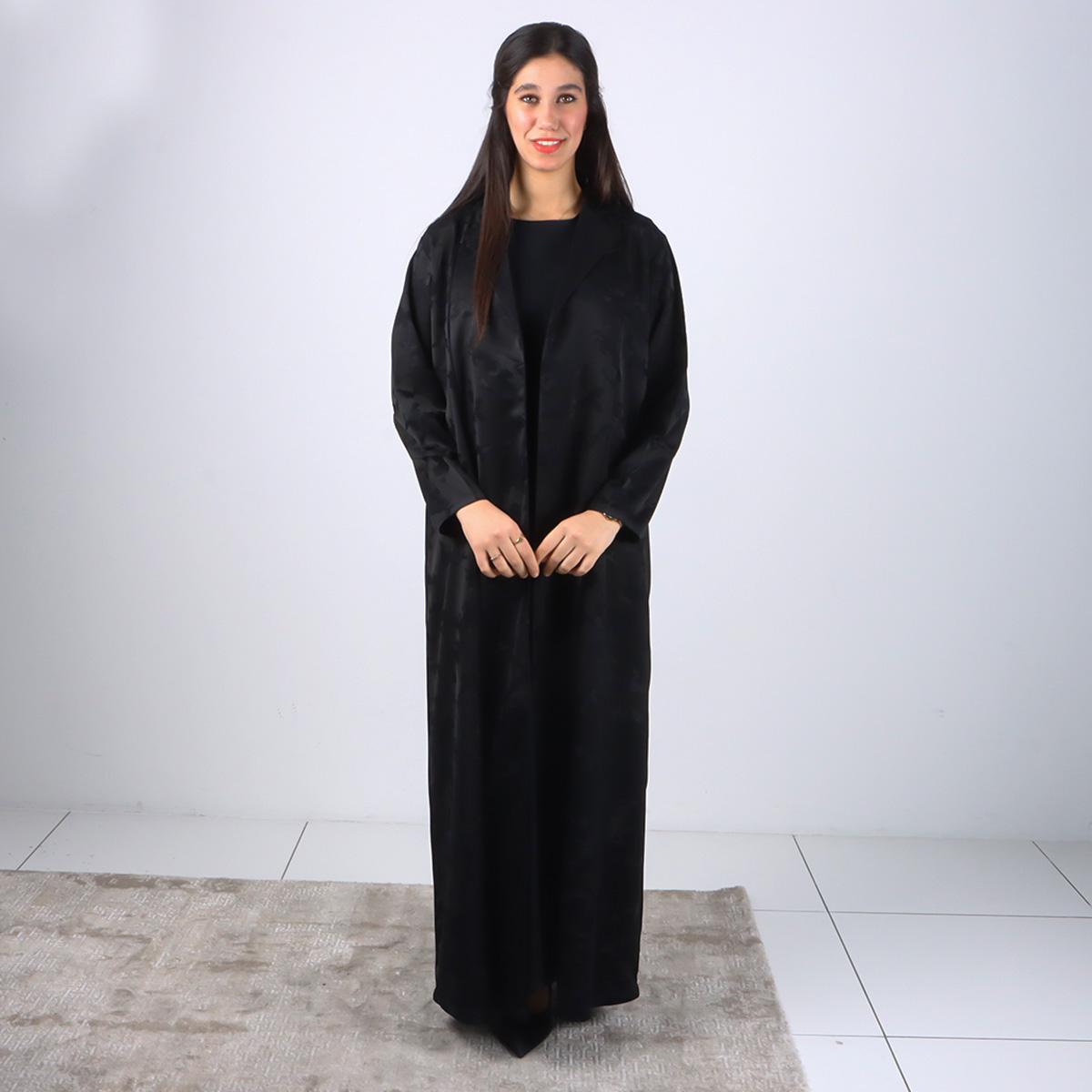 Ladies Abaya Open Black
