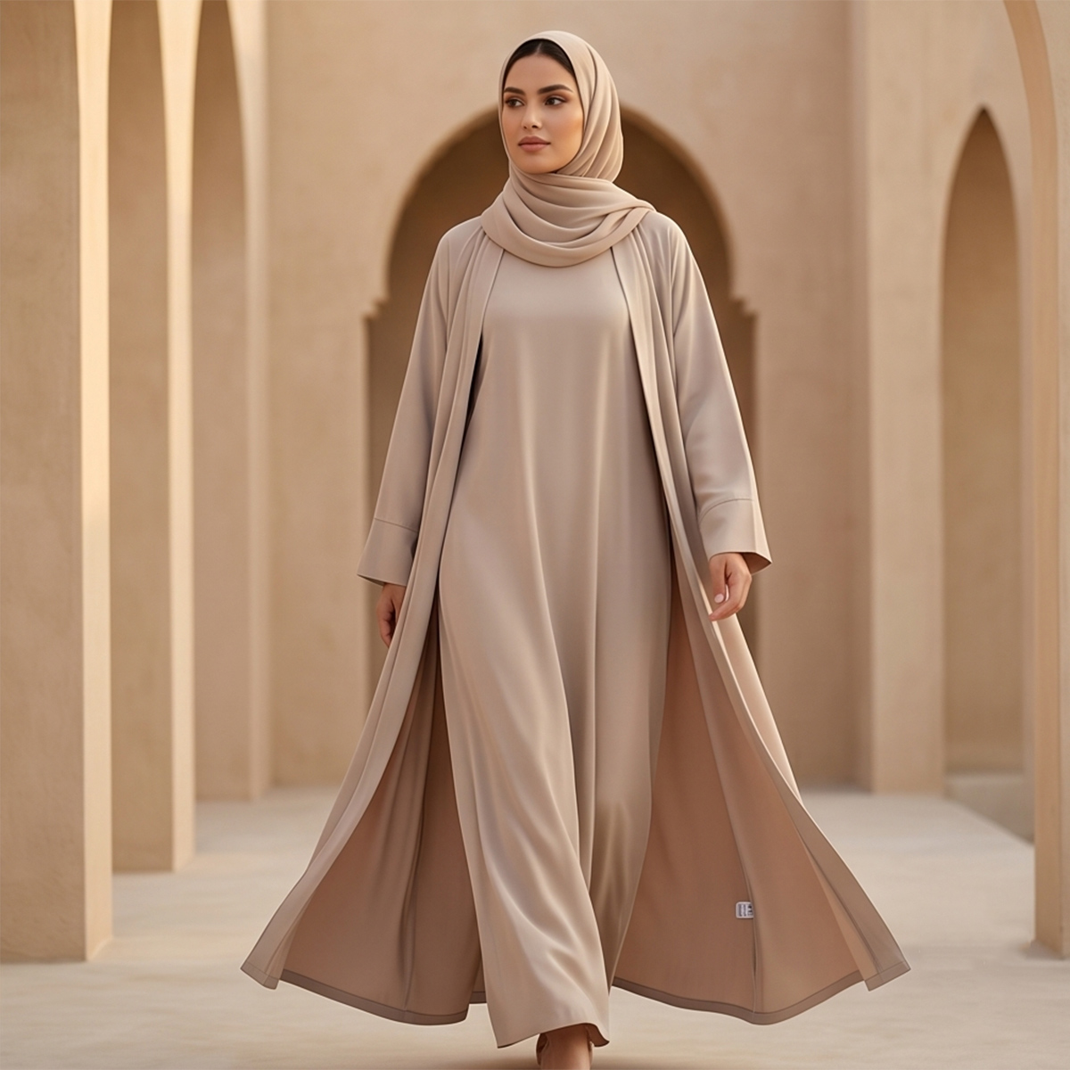 Open Abaya With Shella