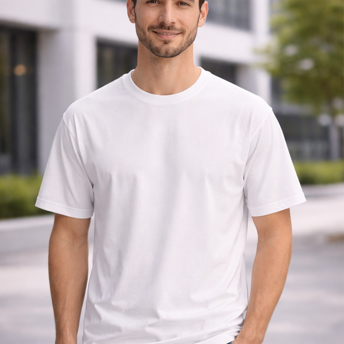 Mens Round Neck T Shirt