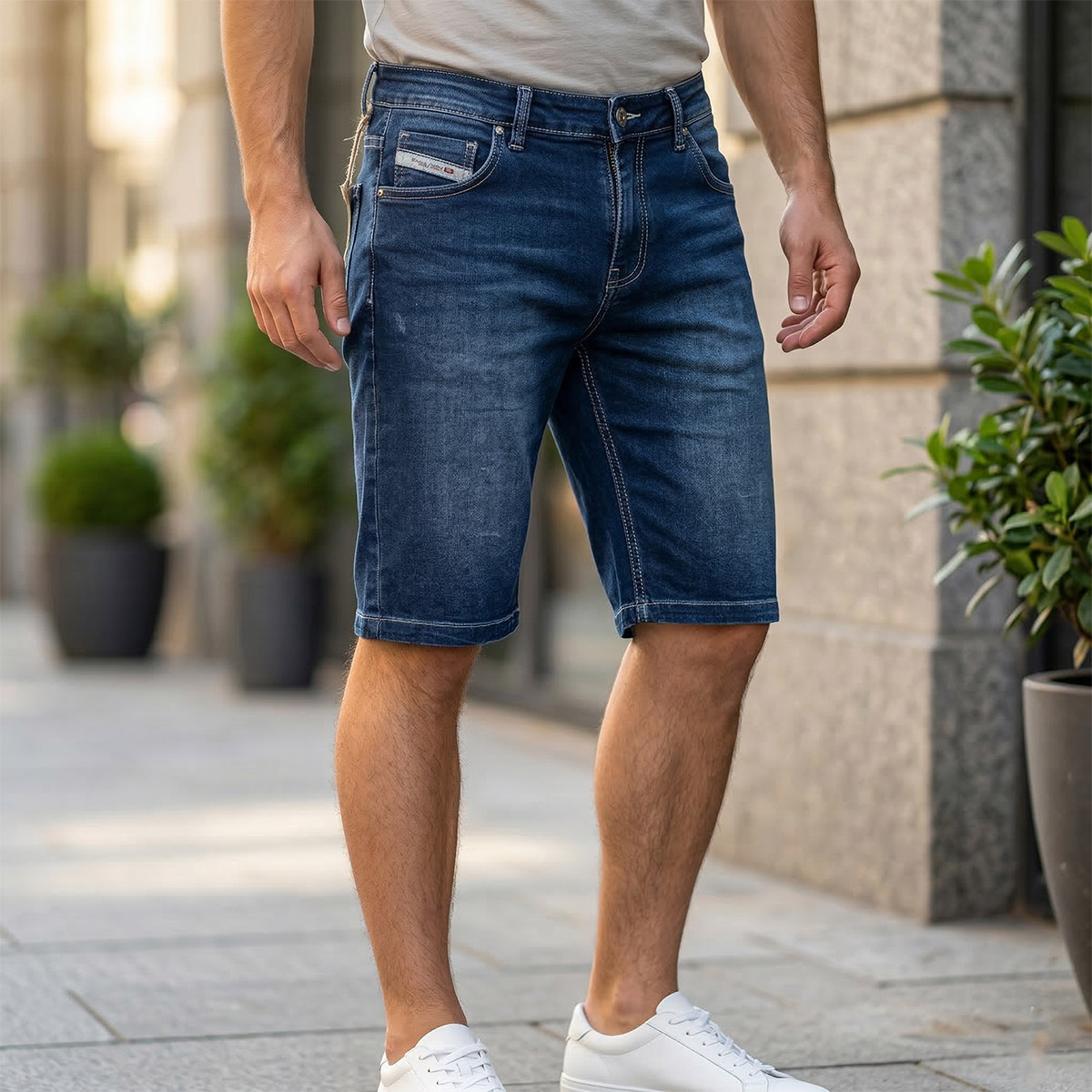 Mens Jeans Bermuda