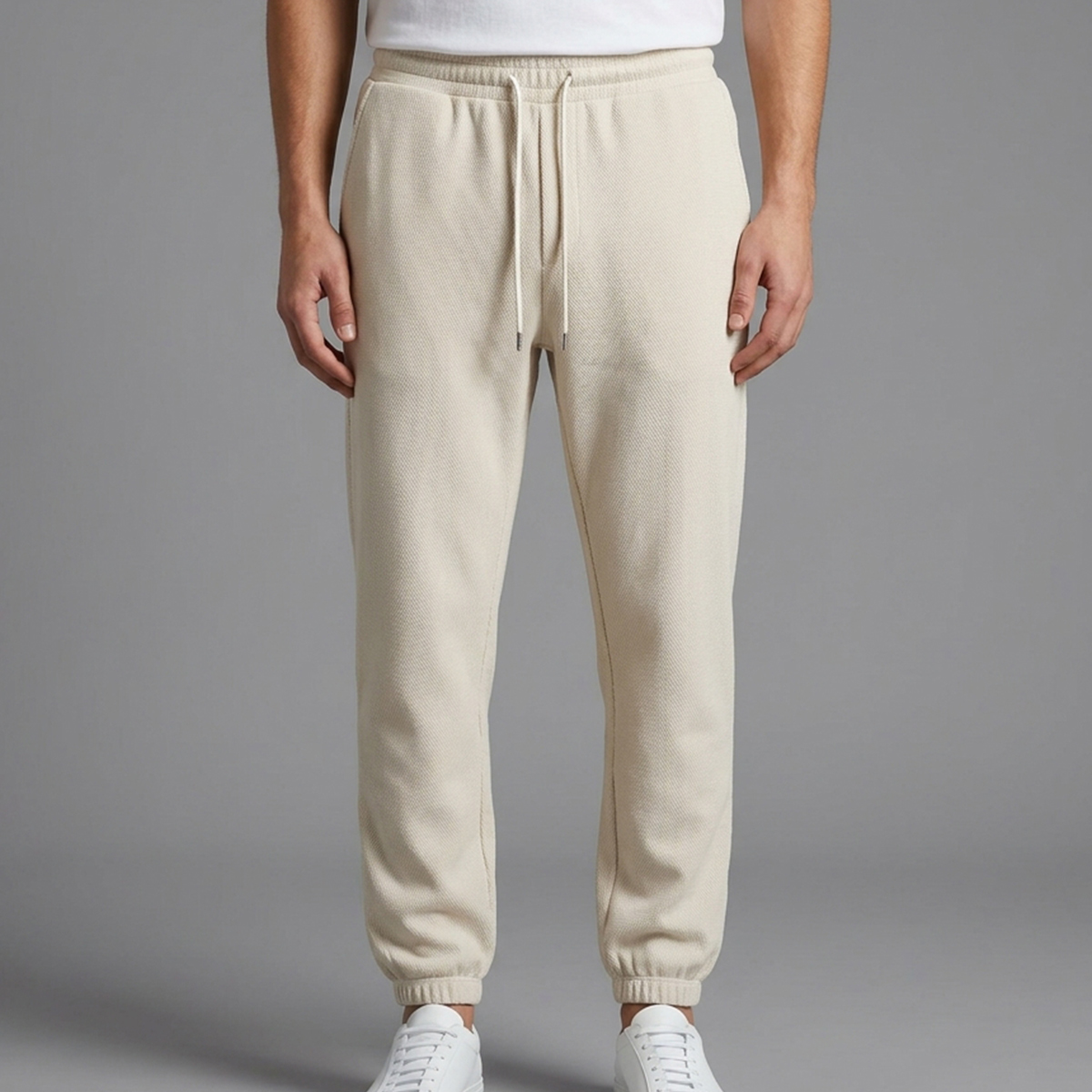 Mens Track Pant Beige
