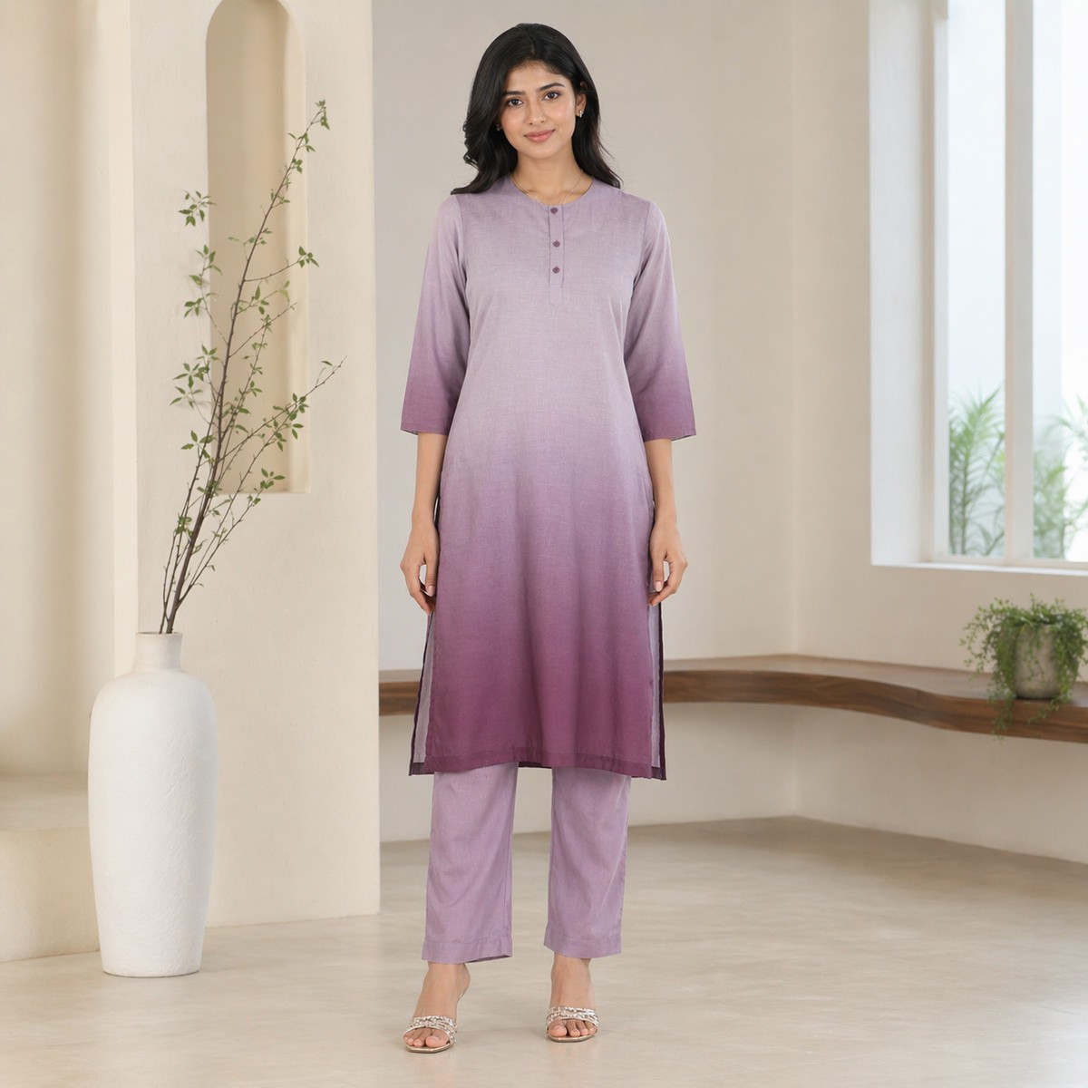 Women's Ombre Kurta Set