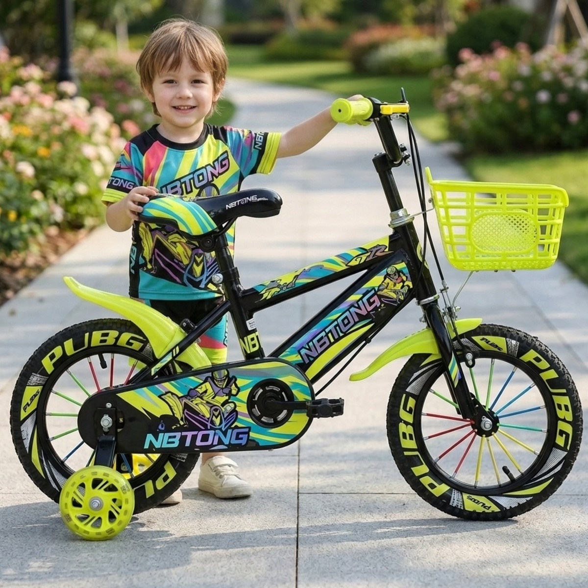 Boys Bicycle With Training Wheels 16 Inches