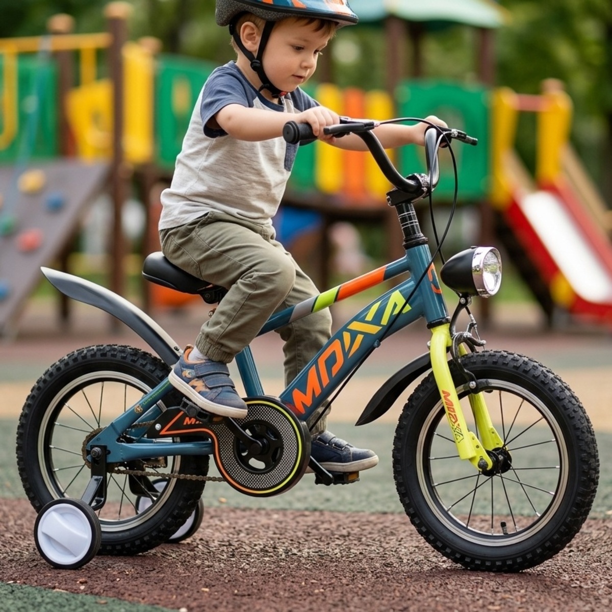 Boys Bicycle With Training Wheels 16 Inches