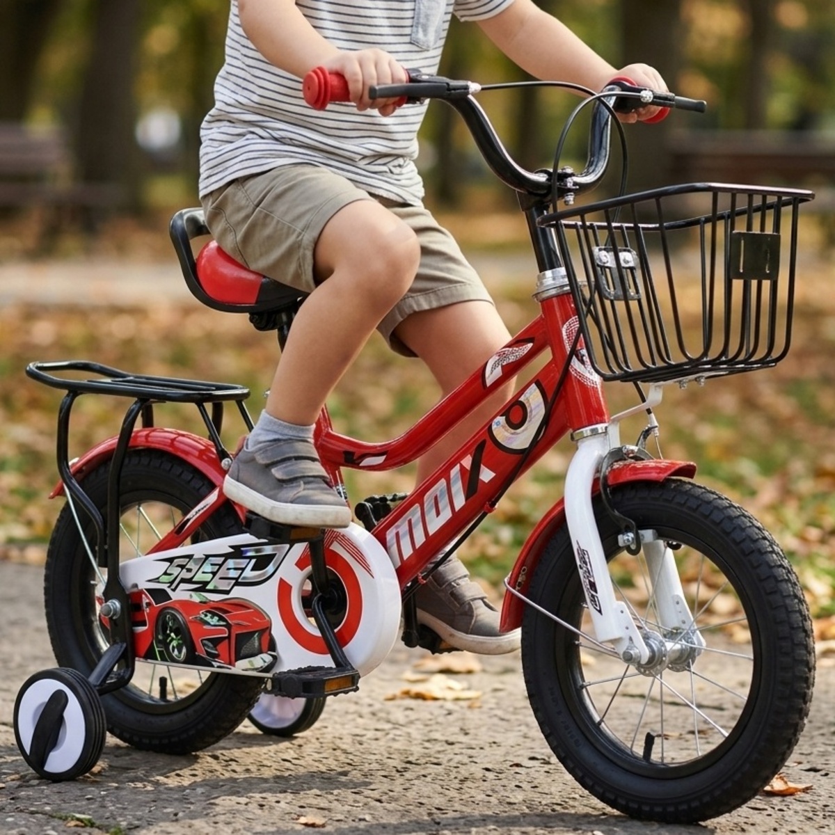 Boys Bicycle With Training Wheels 16 Inches