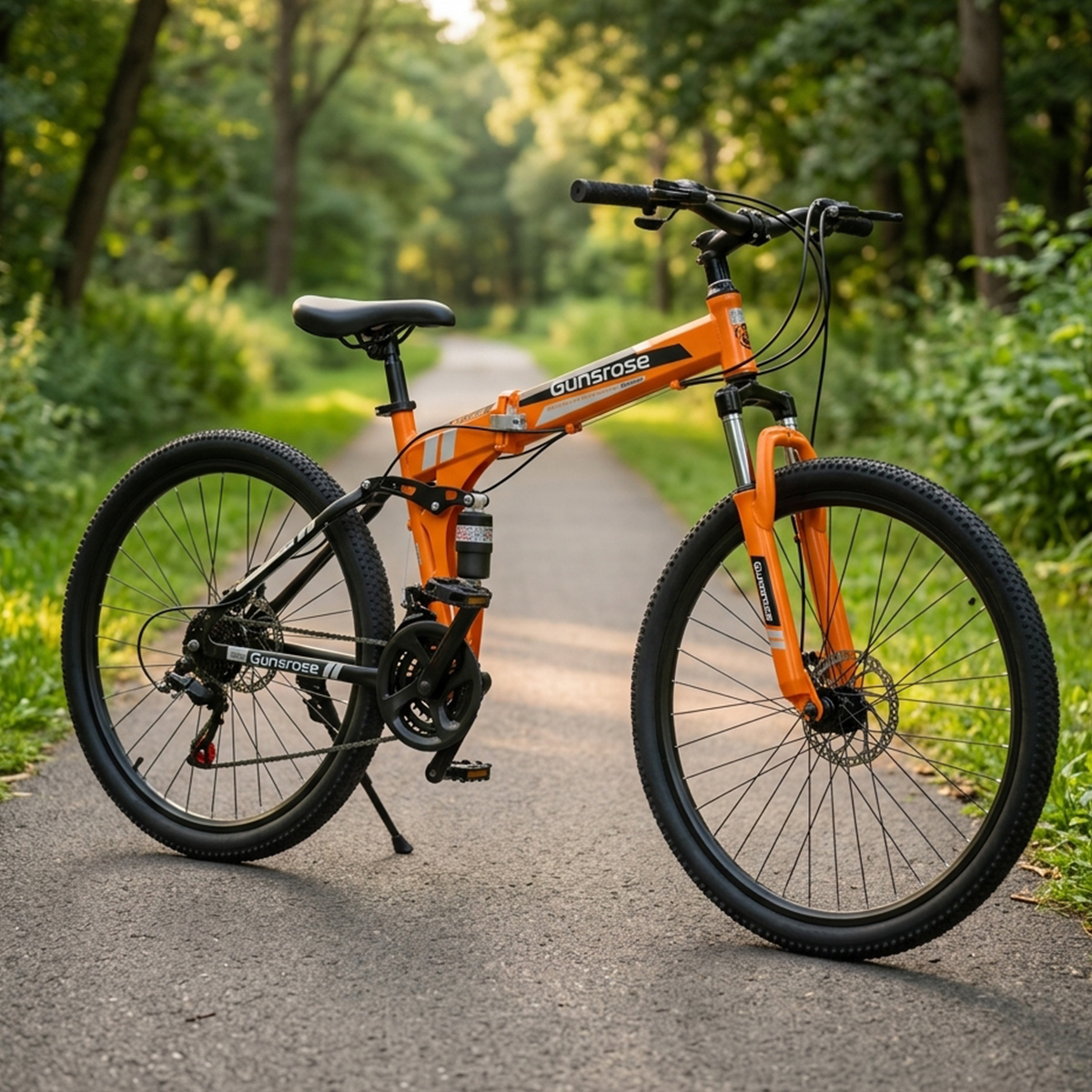 Gunsrose Foldable Bicycle 26 Inch Orange