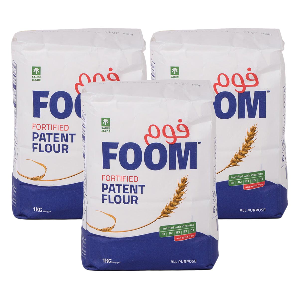 Foom Fortified Patent Flour 3x1kg