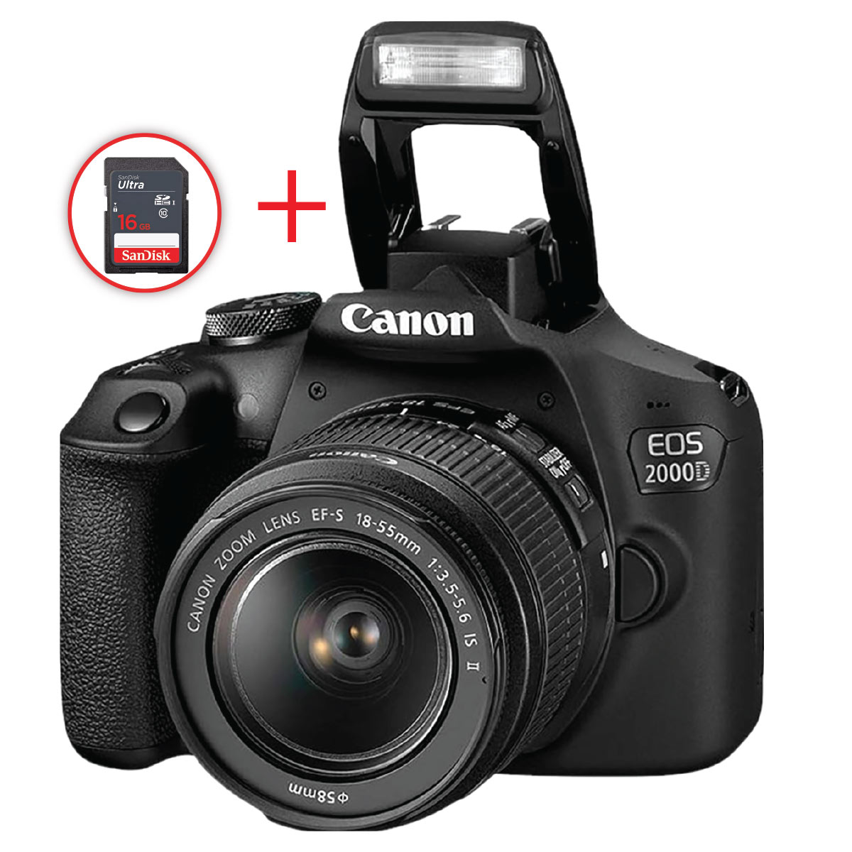 كاميرا كانون DSLR 2000D عدسة 18-55 مم 24.1 ميجابكسل | الكاميرات | كاميرات دي إس إل آر كاميرا كانون DSLR 2000D عدسة 18-55 مم 24.1 ميجابكسل | الكاميرات | كاميرات دي إس إل آر