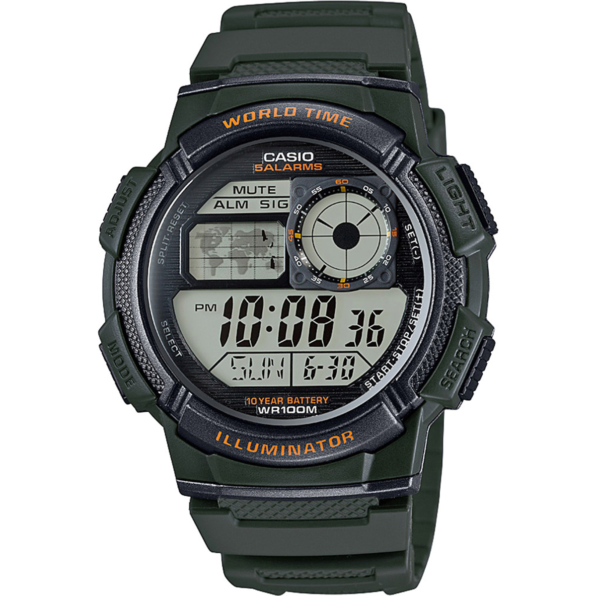 Casio Digital Watch 1000W-3AVDF