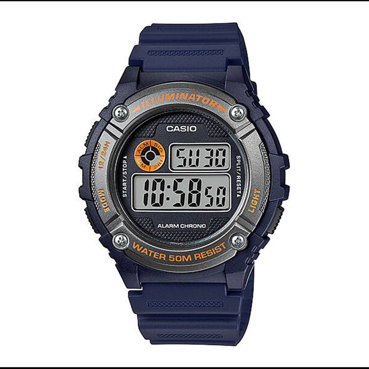 Casio Illuminator Digital Watch For Men W-216H-2BVDF