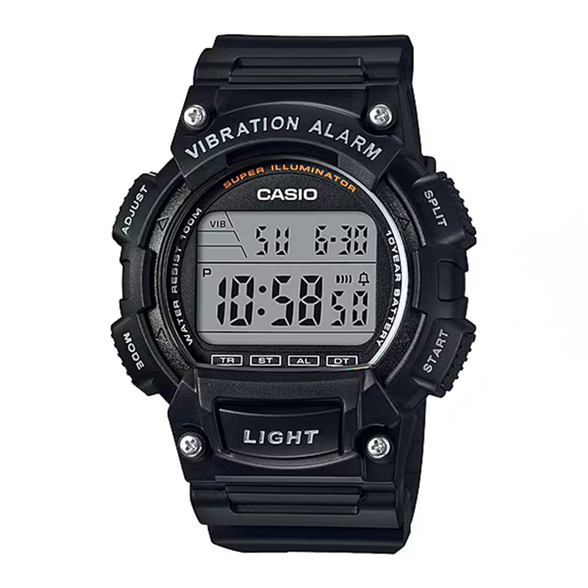Casio Vibration Alarm Digital Watch W-736H-1AVDF