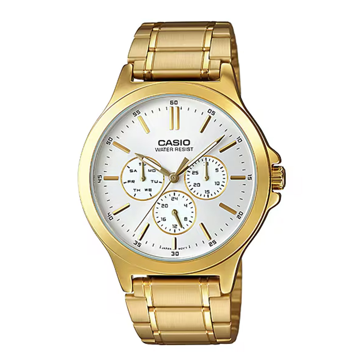 Casio Stainless Steel Golden Watch MTP-V300G-7AUDF