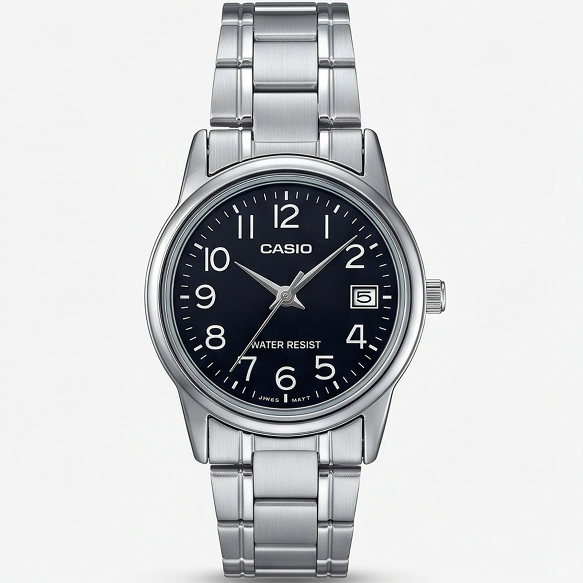 Casio Formal Watch For Women In Silver & Black Color LTP-V002D-1BUDF