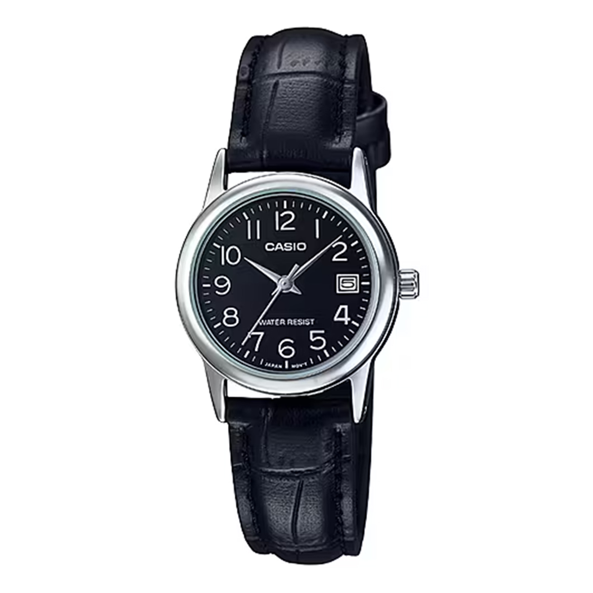 Casio Analog Leather Black Watch For Women LTP-V002L- 1BUDF