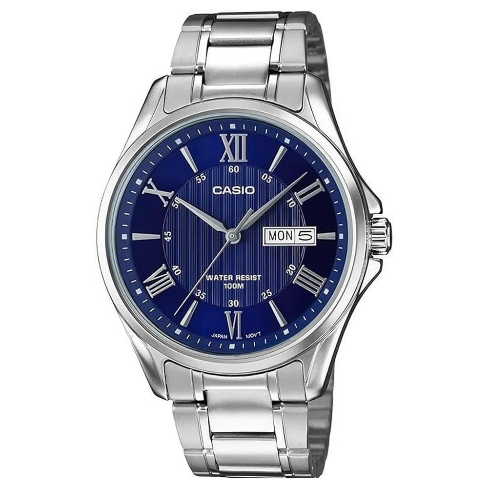 Casio Watch Blue MTP-1384D- 2AVDF