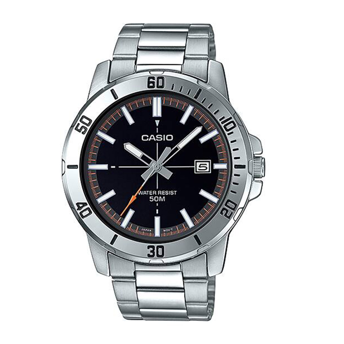 Casio Analog Stainless Steel Watch For Men MTP-VD01D-1E2VUDF