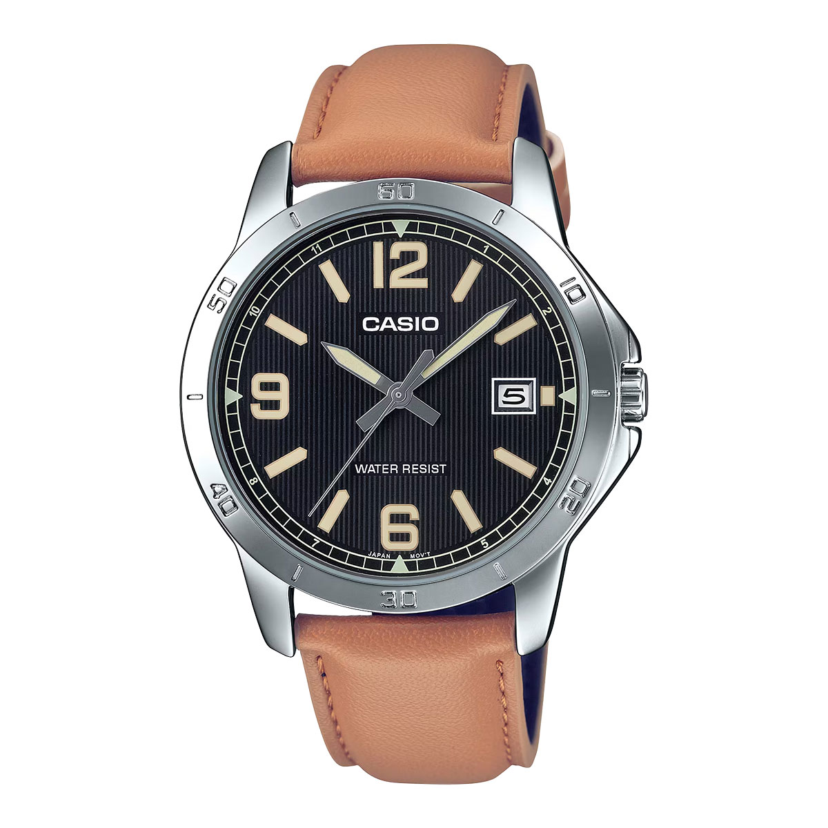 Casio Analog Leather Strap Watch For Men MTP-V004L-1B2UDF