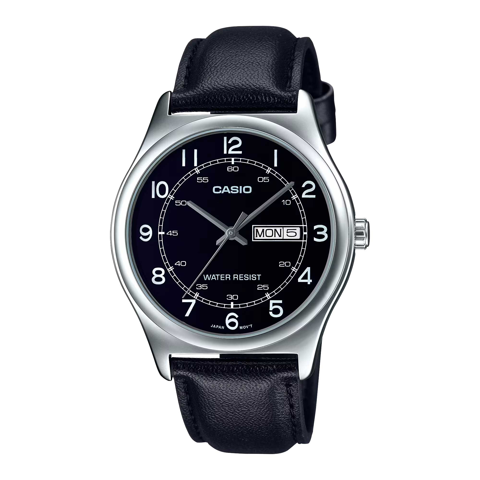 Casio Analog Leather Mens Watch MTP-V006L-1B2UDF