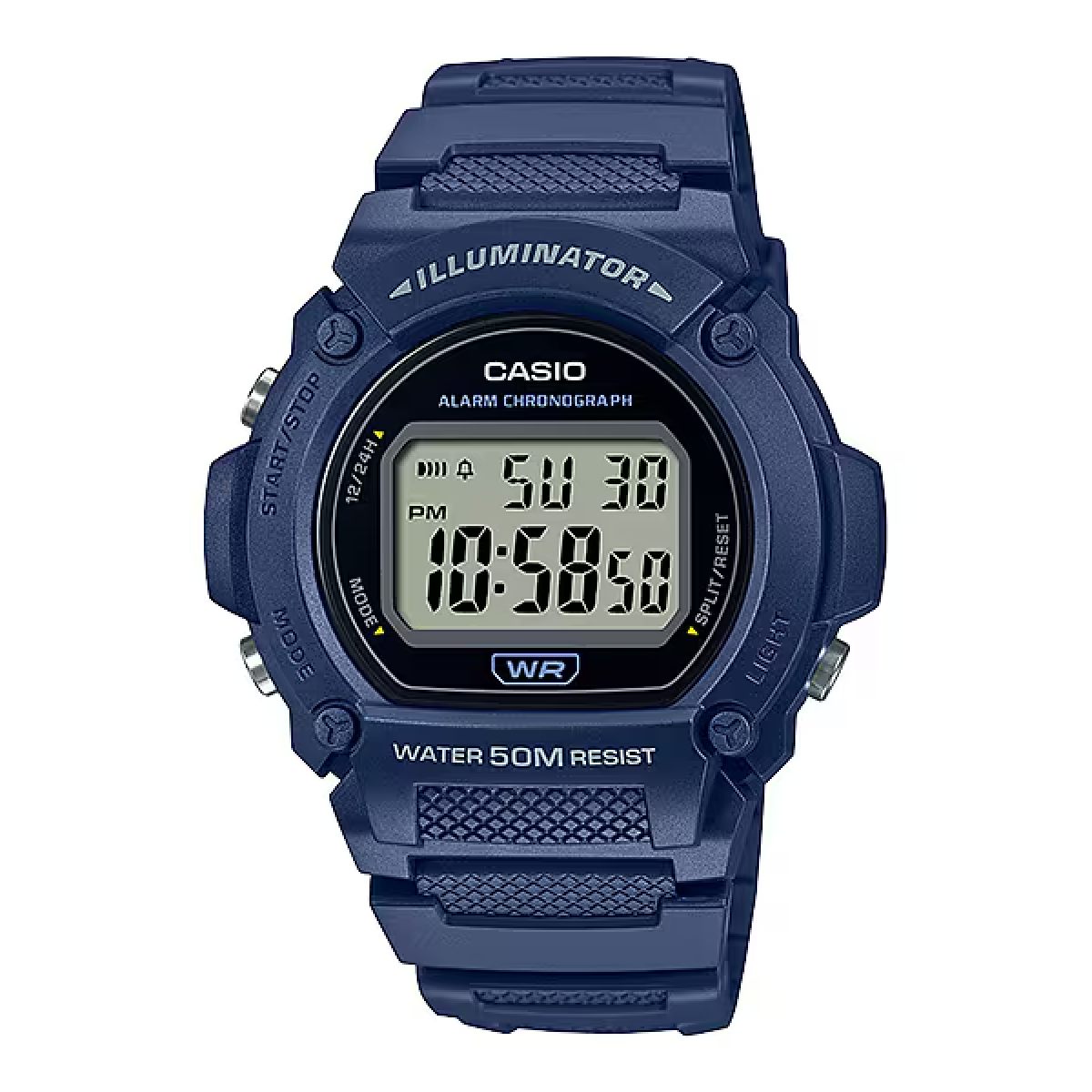 Casio Sport Watch Illuminator Water Resist 50m For Men W-219H-2AVDF