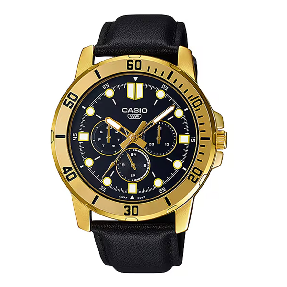 Casio Mens Leather Watch MTP VD300GL1-EUDF
