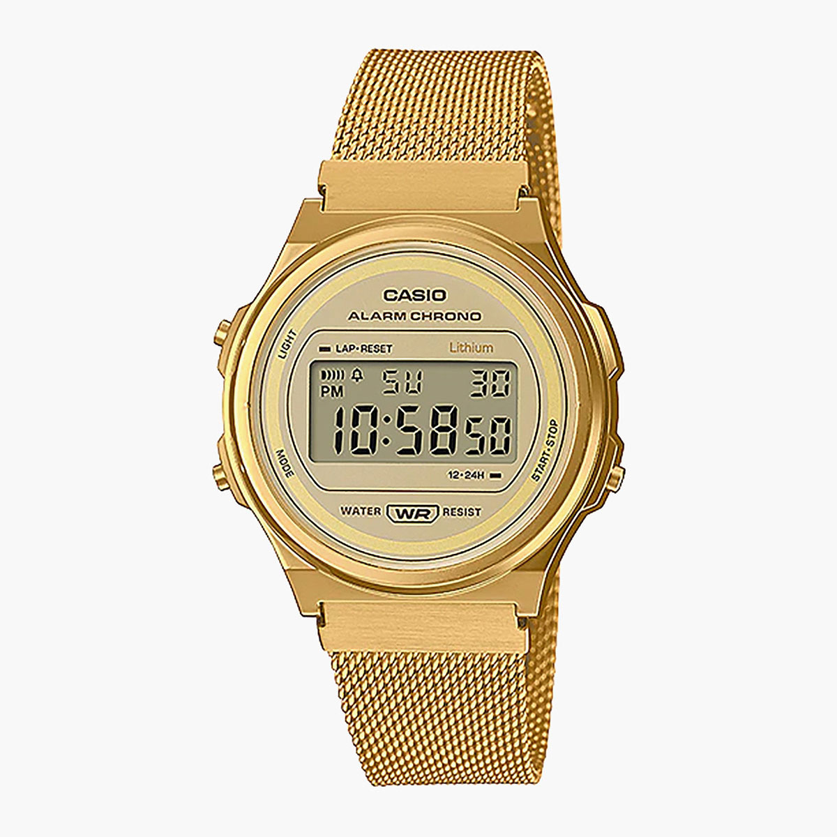 Casio Digital Watch Gold Color A171WEMG-9ADF