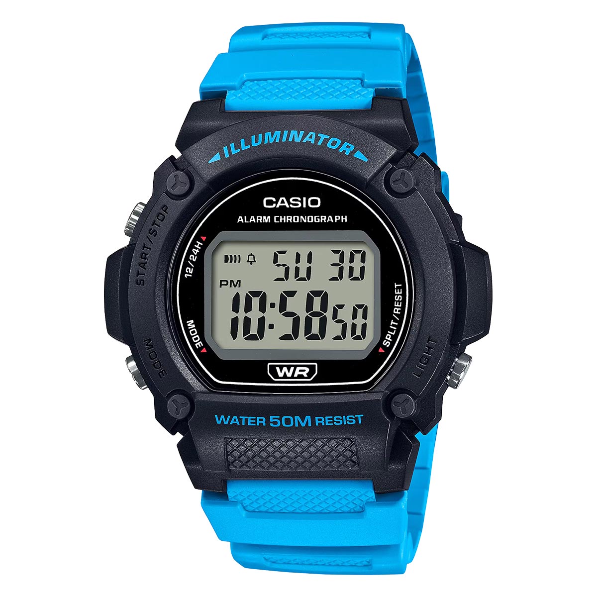 Casio Illuminator Digital Watch For Men W 219H 2A2VDF