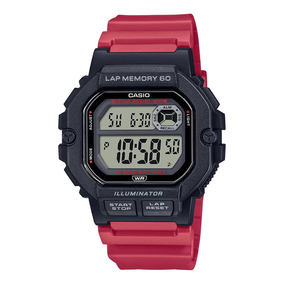 Casio Digital Lap Memory 60 Watch For Men WS-1400H-4AVDF
