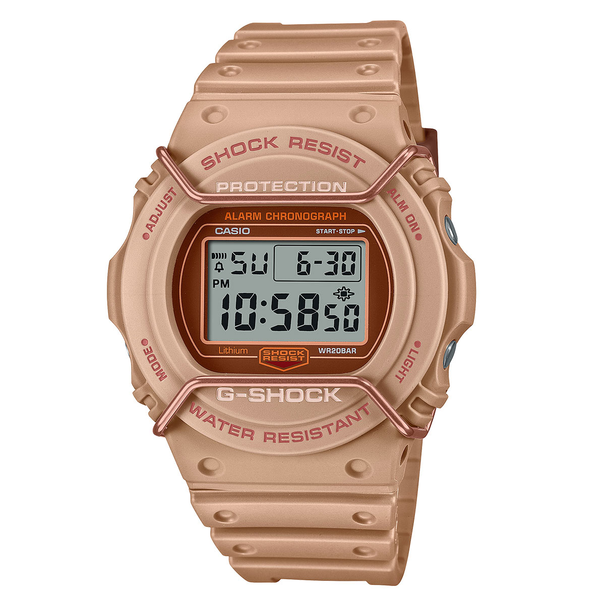 Casio G-Shock Rubber Watch For Men DW-5700PT-5DR