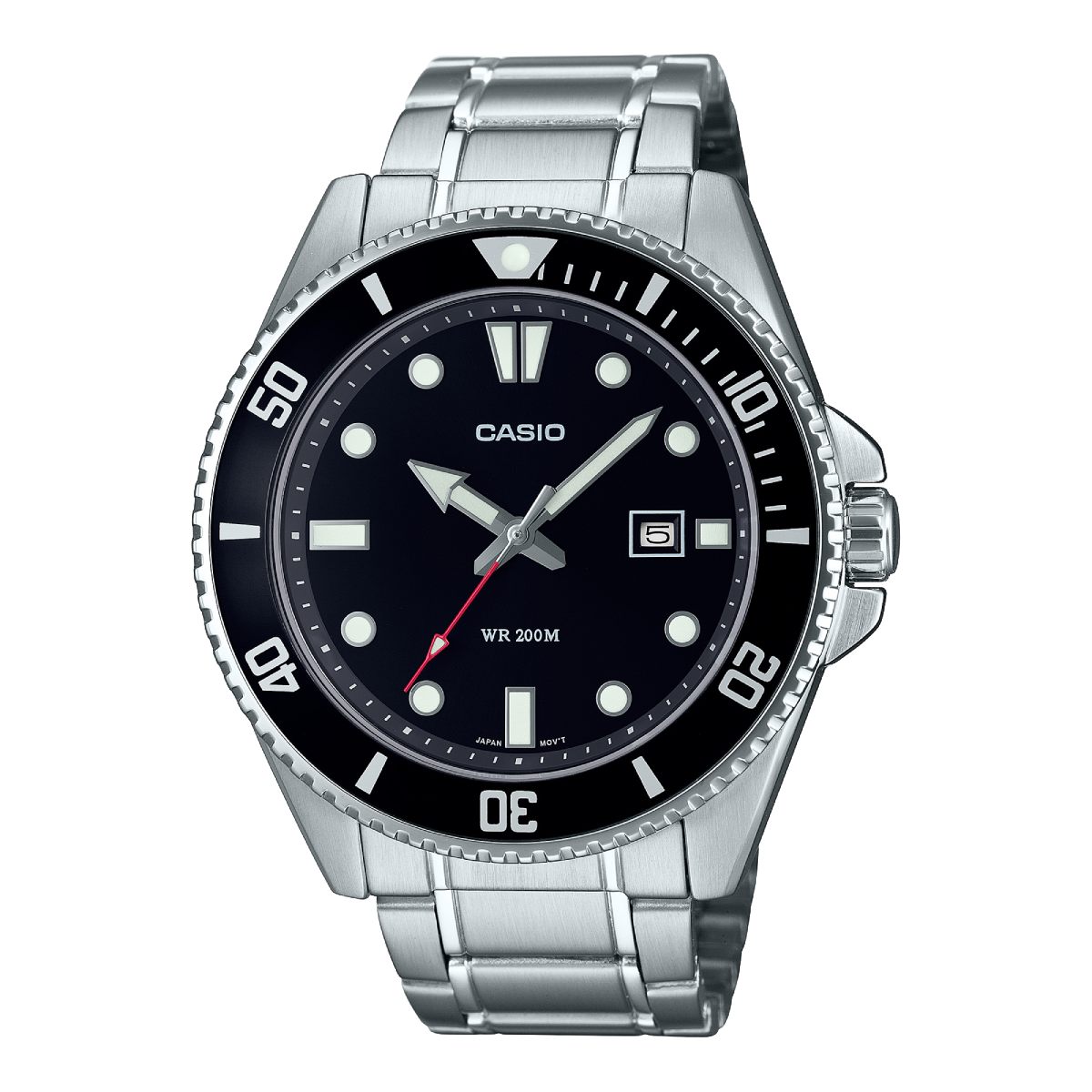 Casio Watch Silver Water Resist 200m MDV-107D-1A1VDF
