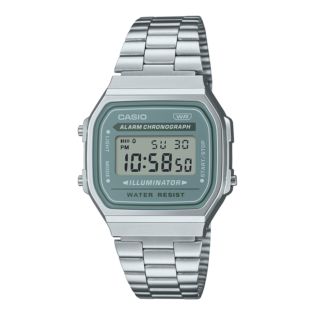 Casio Digital Stainless Steel Watch A168WA-3AYDF
