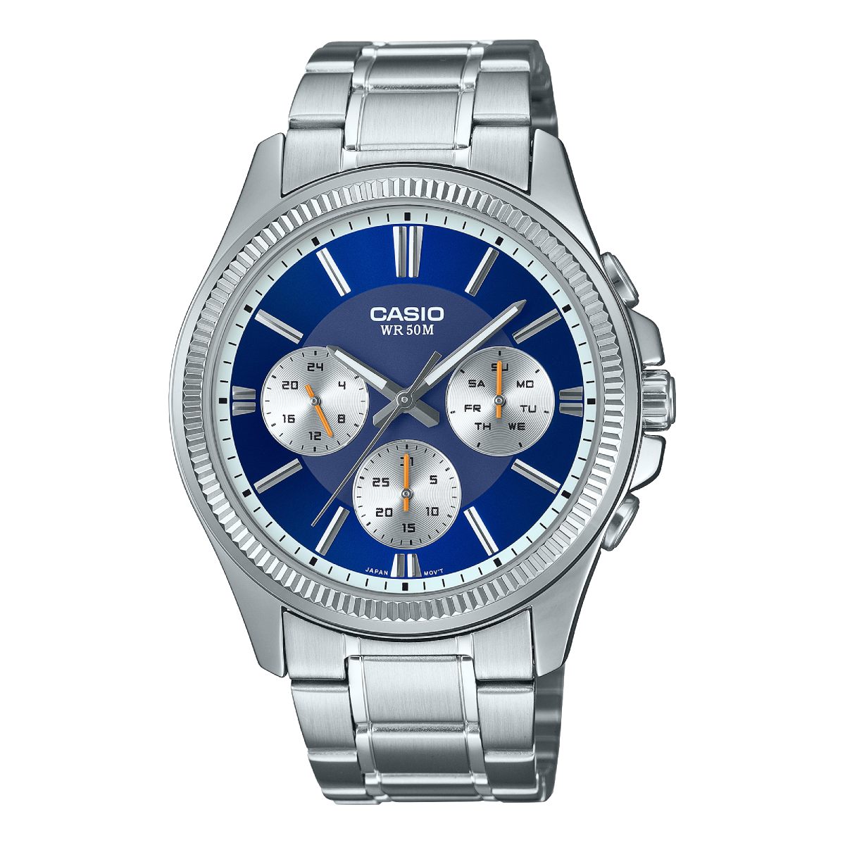 Casio Gents Watch Silver WR 50m MTP-1375D-2A1VDF