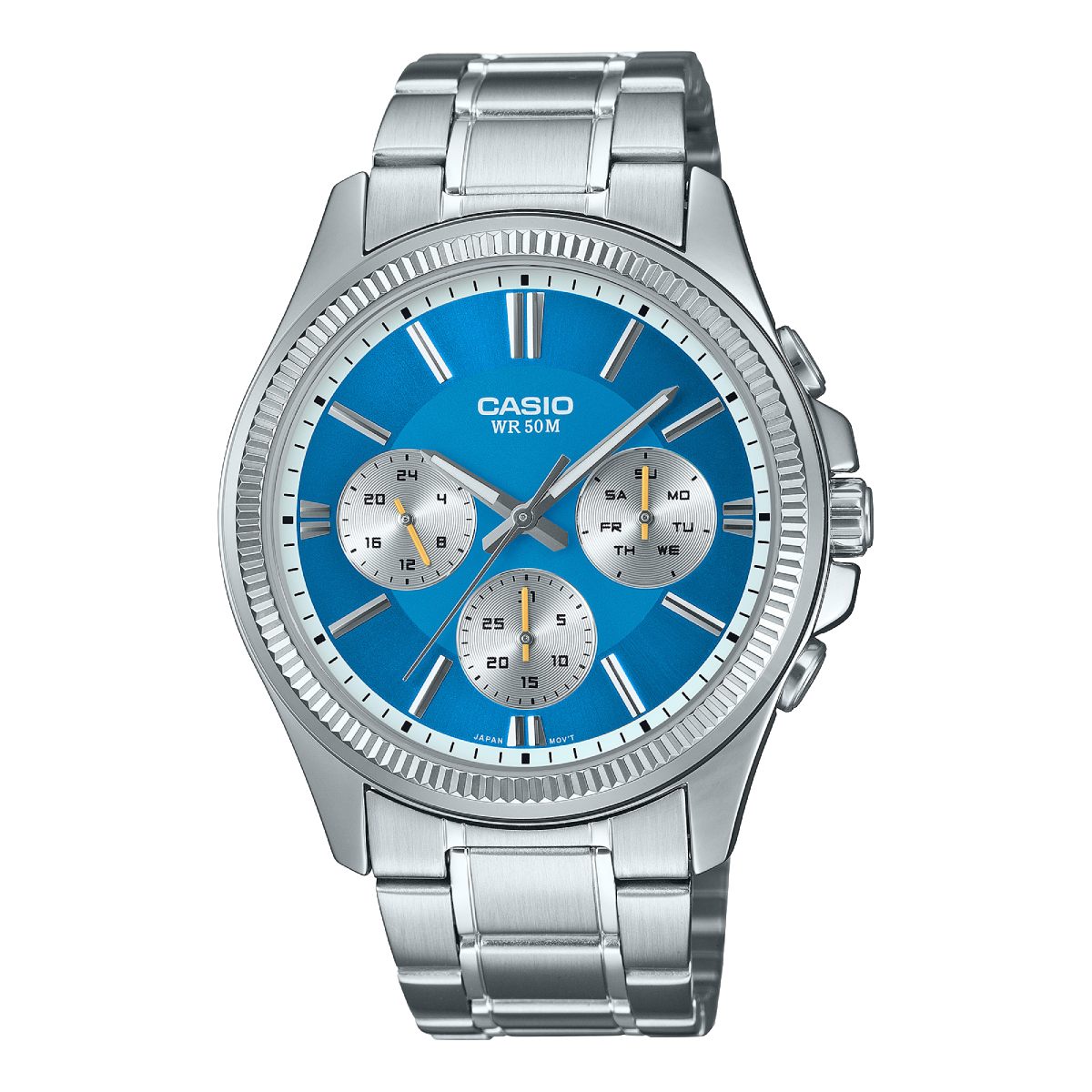 Casio Gents Watch Silver WR 50m MTP-1375D-2A2VDF