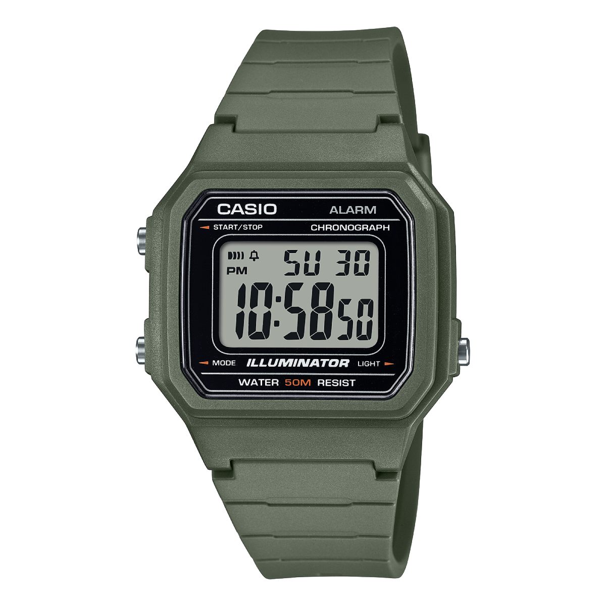 Casio Sport Watch Illuminator Water Resist 50m W-217H-3AVDF