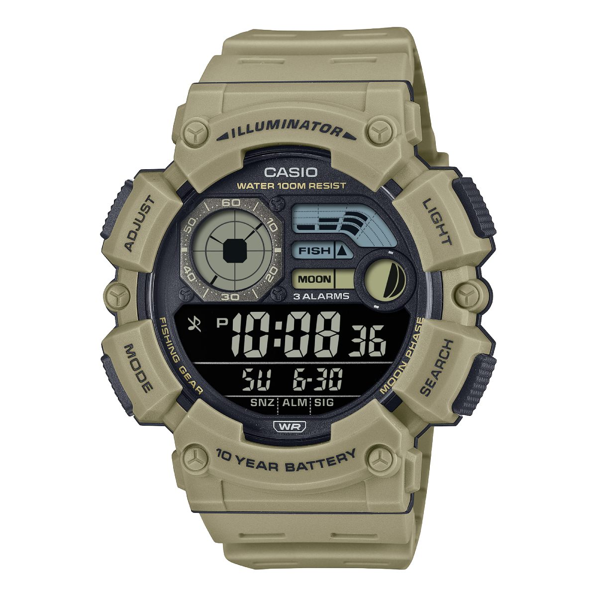 Casio Sport Watch Illuminator Water Resist 100m WS-1500H-5BVDF