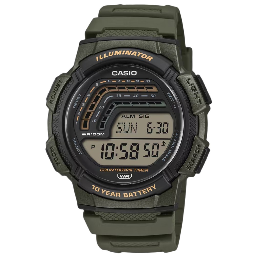 ساعة كاسيو الرقمية للرجال WS-1800-3AVDF | رجال | ساعات رجالية | Men Sports Watches
