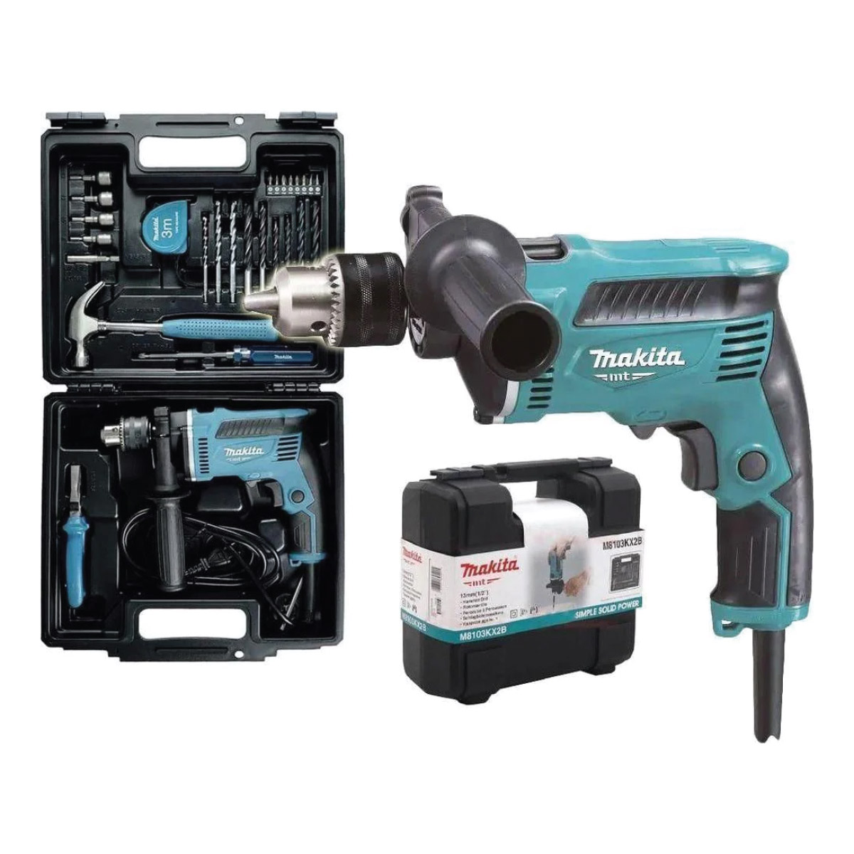 Makita Hammer Drill Set M8103KX2B