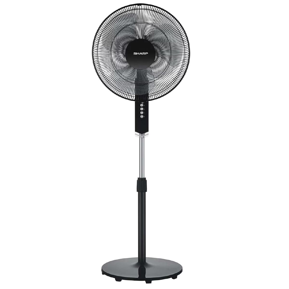 Sharp Stand Fan 16 Inch Black