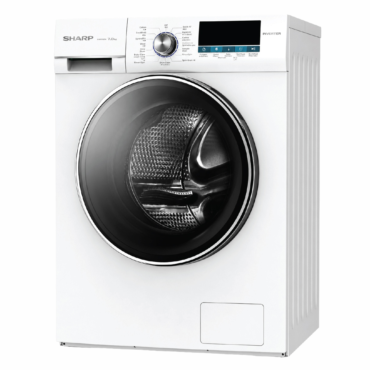 Sharp Front Load Washing Machine 7Kg Capacity White ES-FEI712DLZ-W