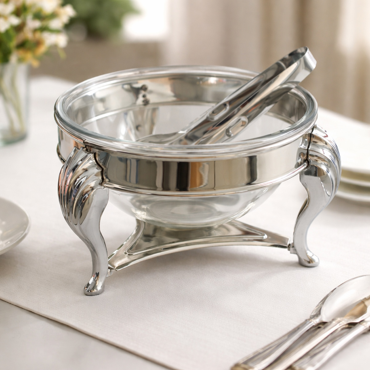 Food Warmer Stainless Steel Silver