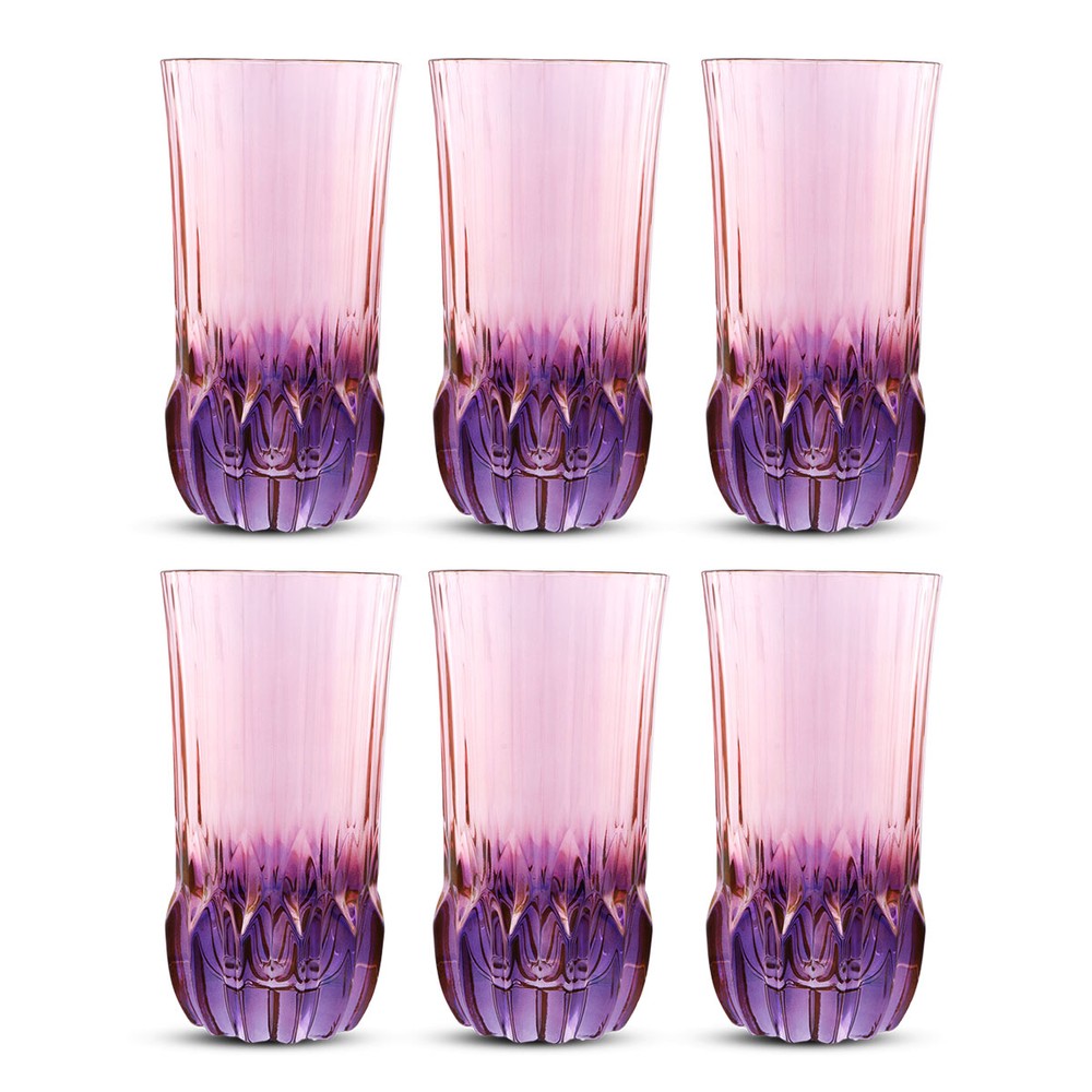 High Ball Crystal Pink Set