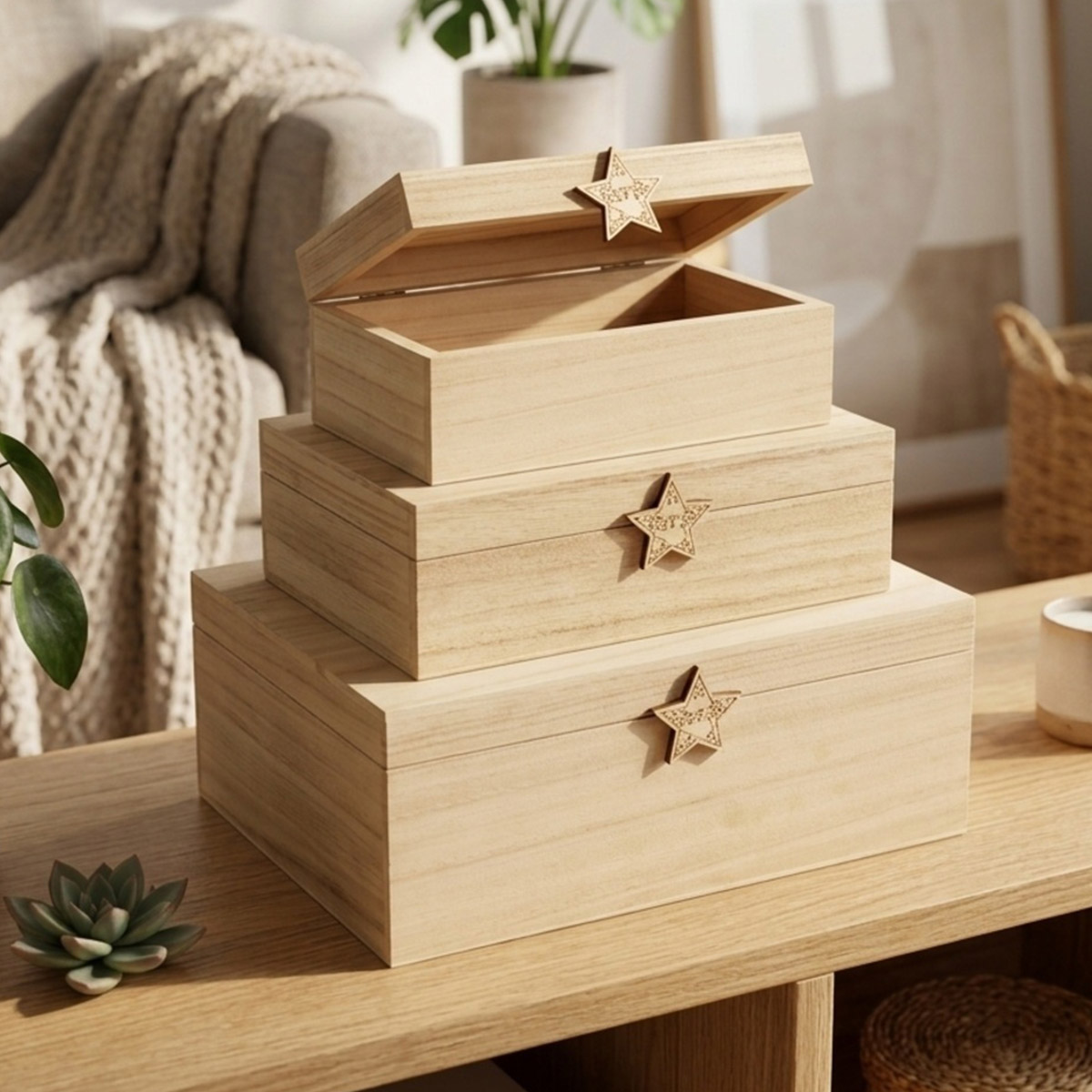 Wooden Gift Box Medium | Home Decor | Shelves & Organizers