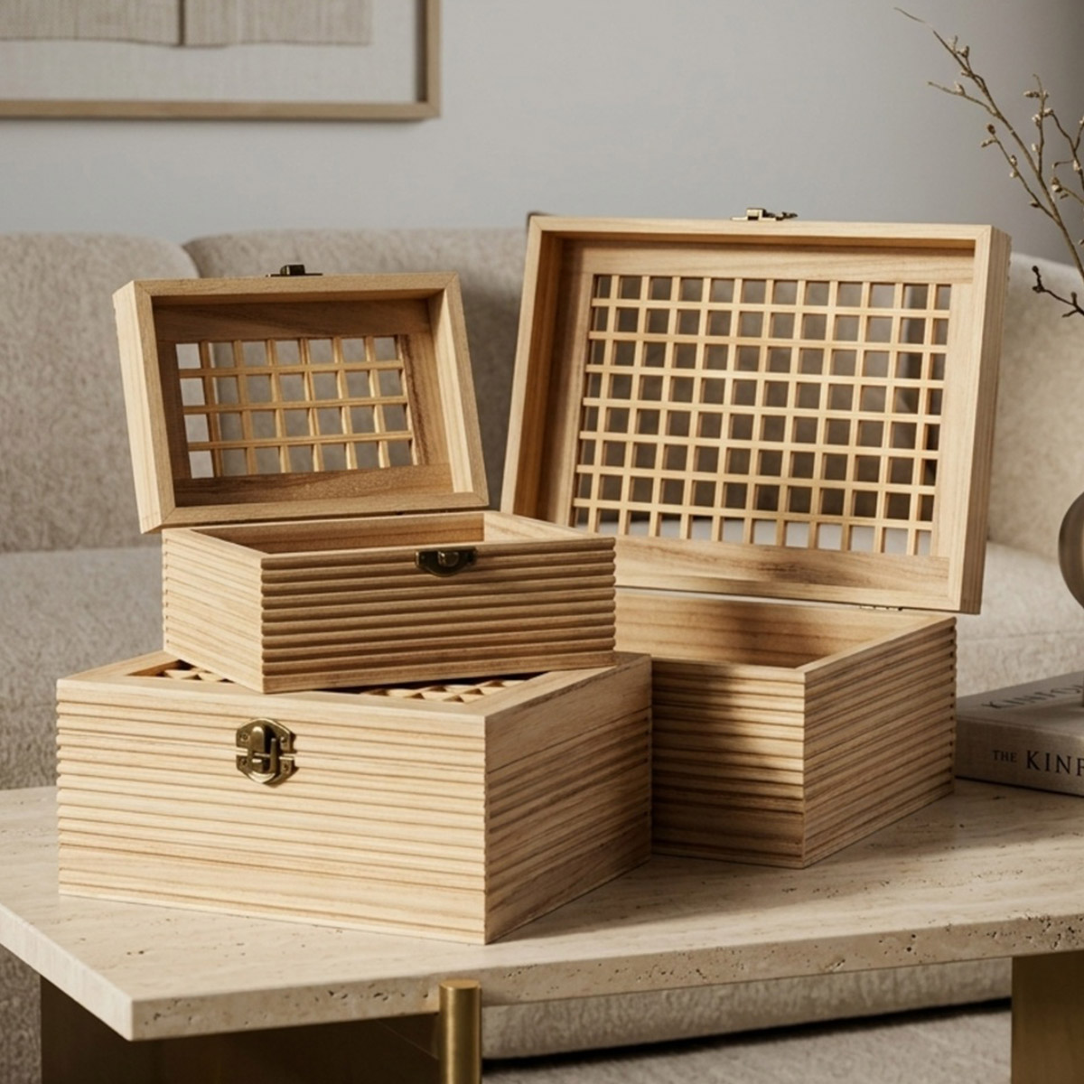 Wooden Gift Box Large | Home Decor | Shelves & Organizers