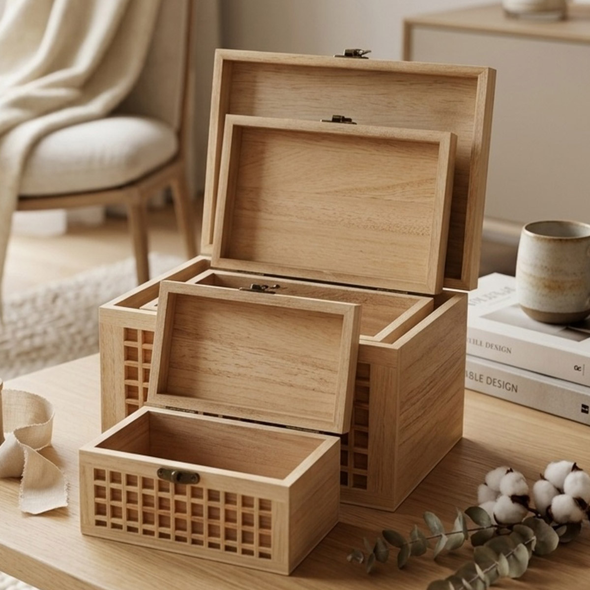 Wooden Gift Box Large | Home Decor | Shelves & Organizers