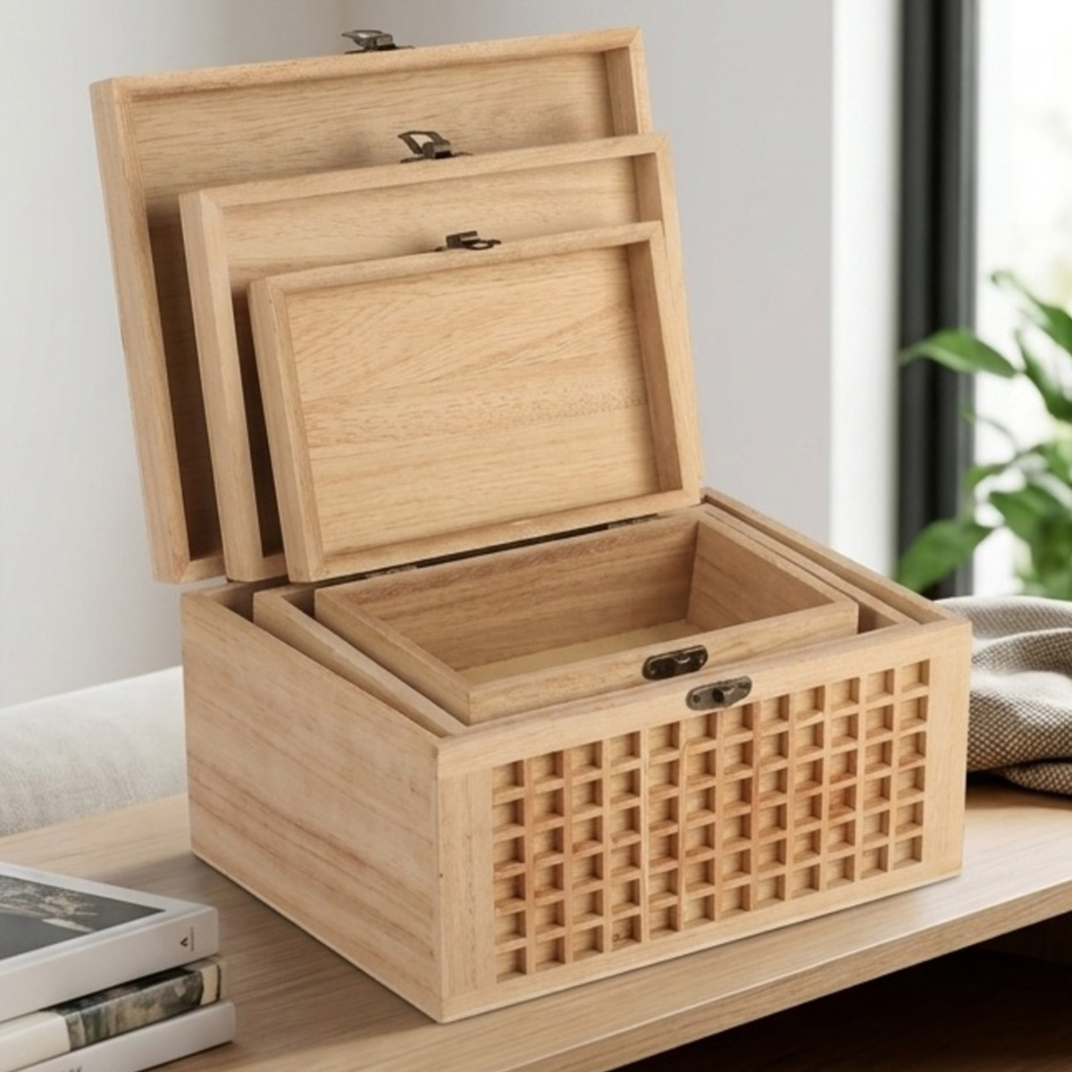 Wooden Gift Box Medium | Home Decor | Shelves & Organizers
