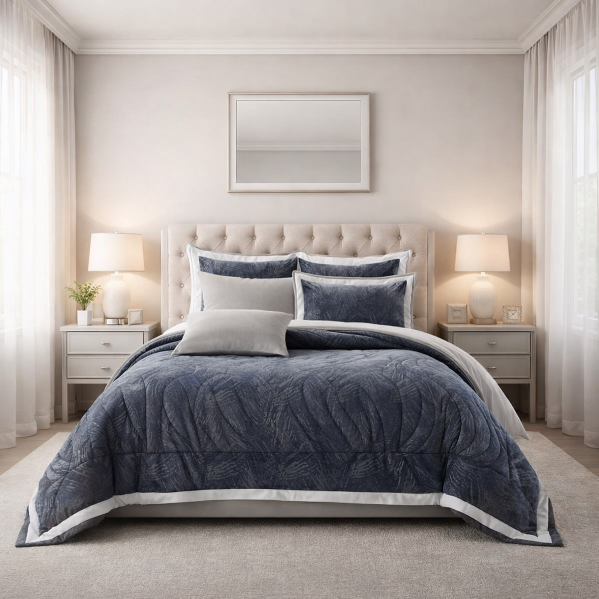 Rewa Comforter Set 7 Pieces 240x260cm