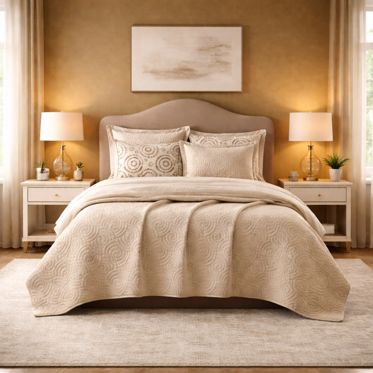 طقم غطاء سرير كاميل، 6 قطع، 240 × 260 سم | المنسوجات المنزلية | مفروشات | أغطية السرير طقم غطاء سرير كاميل، 6 قطع، 240 × 260 سم | المنسوجات المنزلية | مفروشات | أغطية السرير