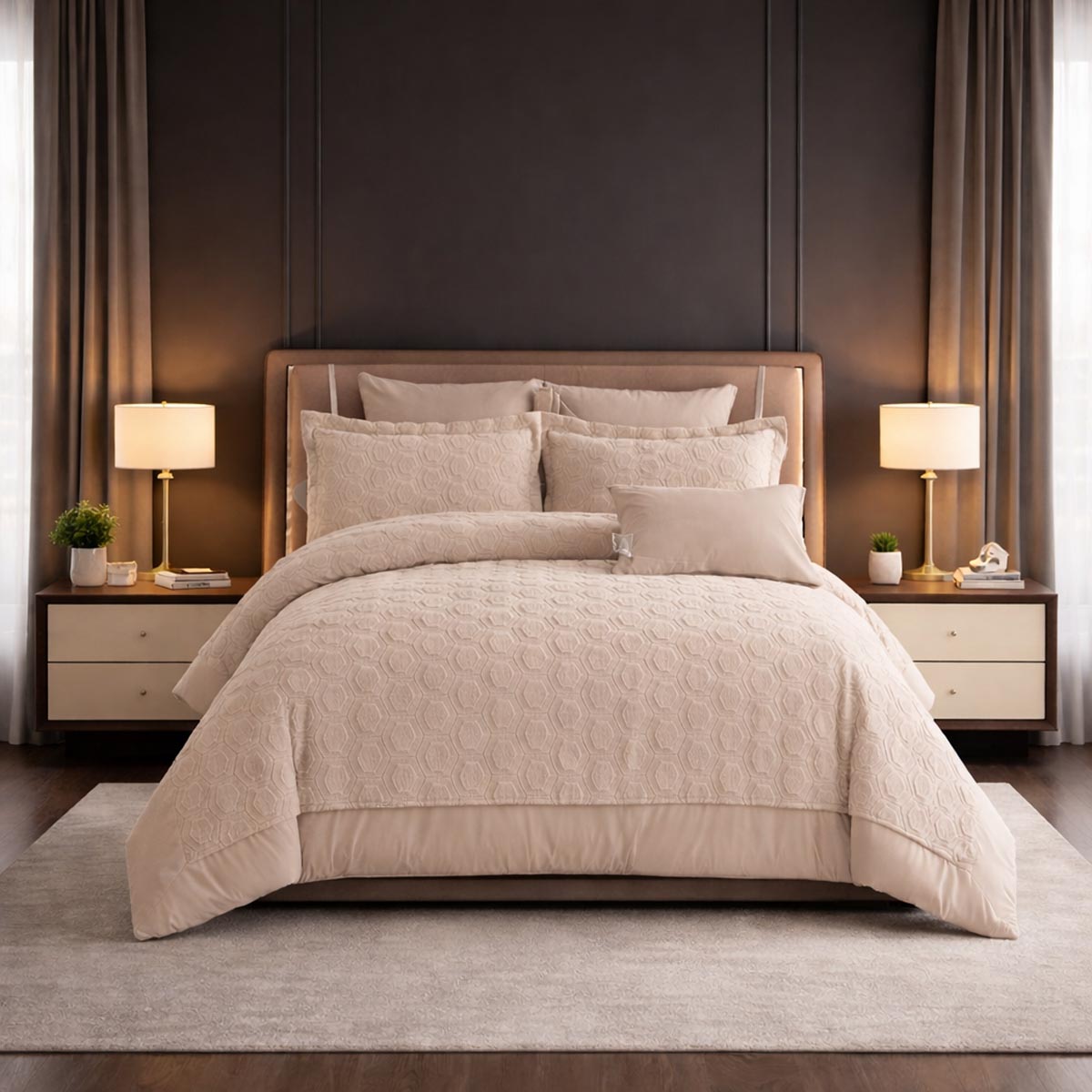 Royal Comforter Set 4 Pieces 160X220cml