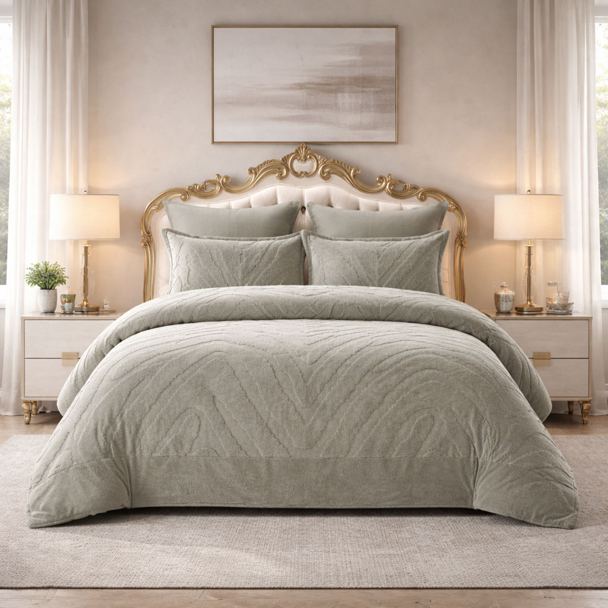 Norah Comforter Set 6 Pieces 240X260cm